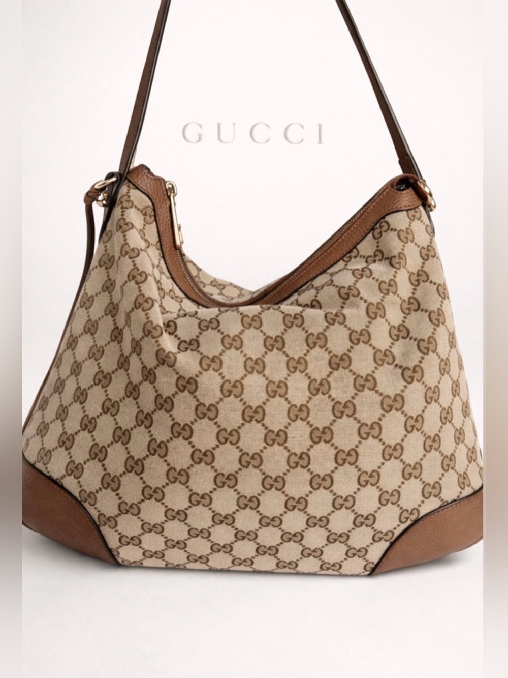 Designer Set:
Jimmy Choo Cinch L Bucket Bag + Gucci GG Monogram Hobo size M - Picture 11 of 17